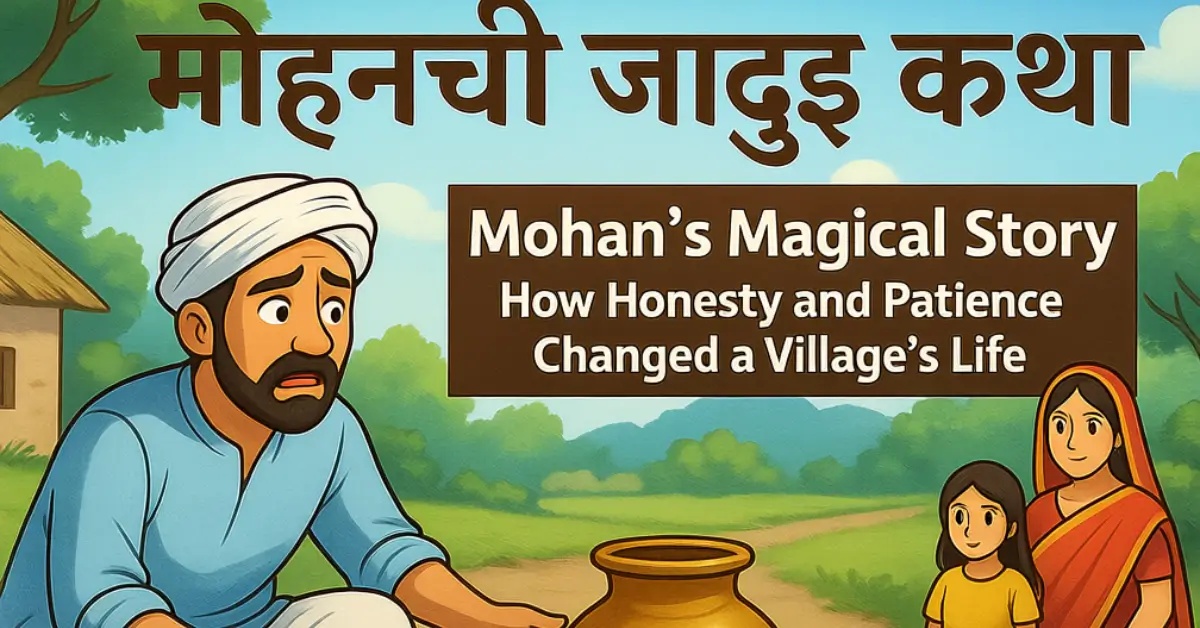 1 Emotional and Motivational Farmer Story – Courage, Faith & Hard Work | 1 भावनिक आणि शिकवण देणारी कथा – जादुई घडा आणि मोहनचा संघर्ष