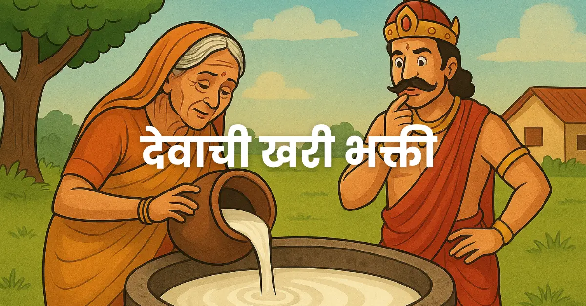 1 Heart Touching Story Of True Devotion | देवाची खरी भक्ती एका गरीब म्हातारीच्या दुधाने राजाचा कुंभ भरला.