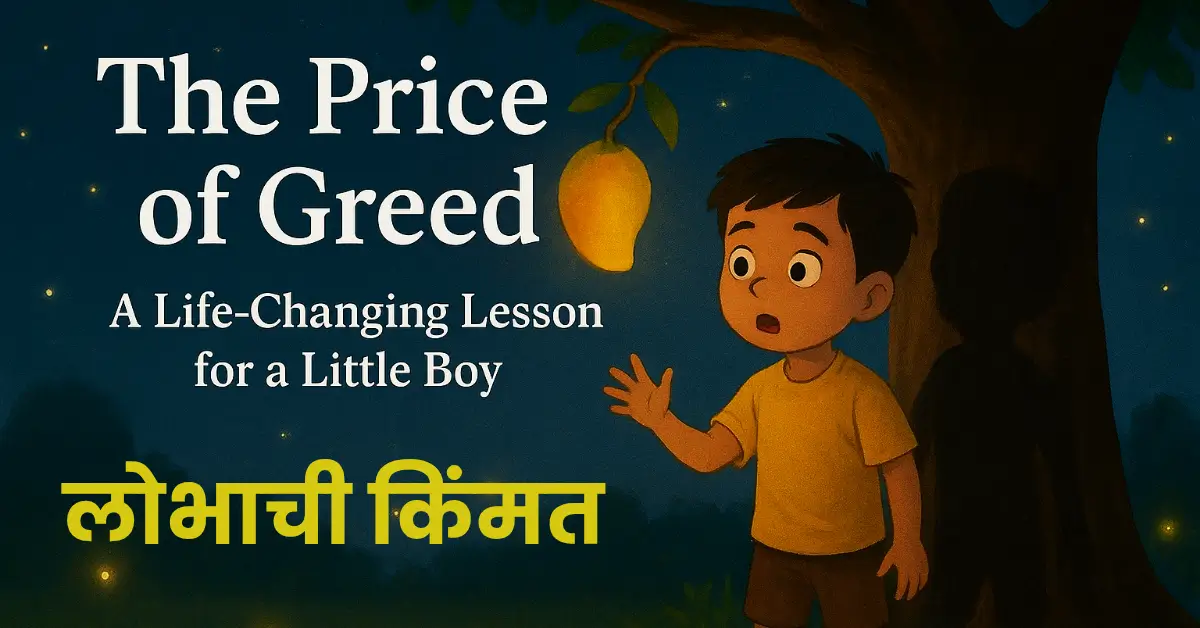 The Price of Greed : A Life-Changing Lesson for a Little Boy | लोभाची किंमत : एका छोट्या मुलाची जीवन बदलून टाकणारी शिकवण