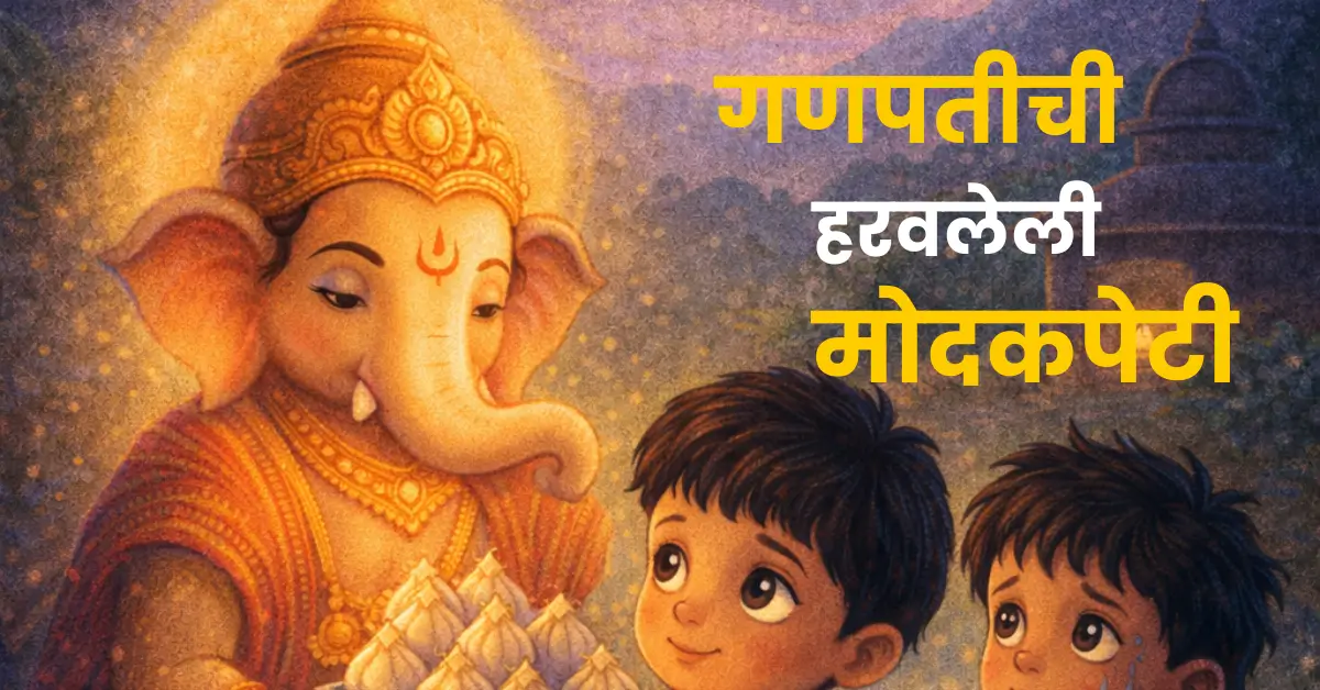 A Magical Marathi Mythology Story for Kids | गणपतीची हरवलेली मोदकपेटी