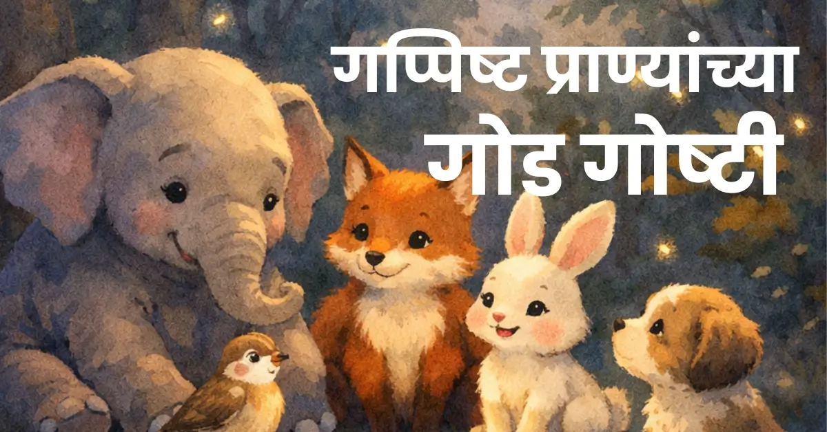 4 Stories About Talking Animals in Marathi | गप्पिष्ट प्राण्यांच्या गोड Bedtime Stories for Kids