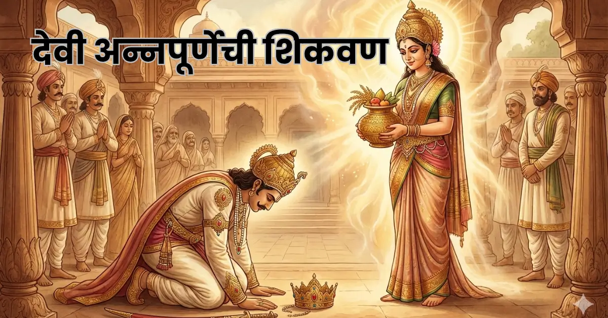 Devi Annapurna and the Arrogant King – A Mythological Story on Respecting Food | देवी अन्नपूर्णा आणि अहंकारी राजा – अन्नाचा आदर शिकवणारी पौराणिक कथा