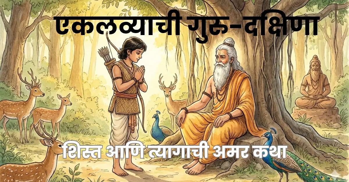 Ekalavya’s Guru Dakshina : A Timeless Story of Discipline and Sacrifice | एकलव्याची गुरु-दक्षिणा : शिस्त आणि त्यागाची अमर कथा