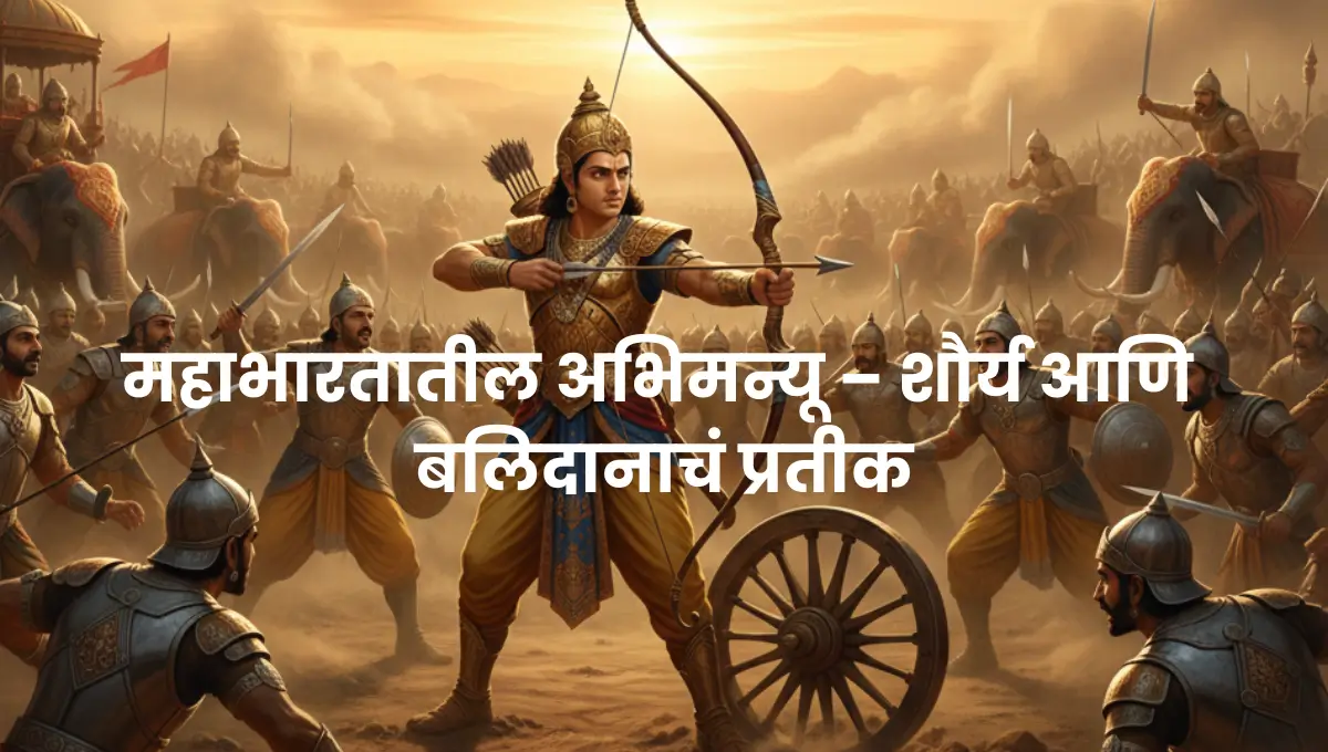 Abhimanyu in Mahabharata – Symbol of Courage and Sacrifice | Mythological Story in Marathi | महाभारतातील अभिमन्यू – शौर्य आणि बलिदानाचं प्रतीक | पौराणिक कथा मराठी
