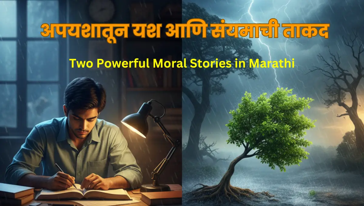 Failure to Success & Power of Patience | Inspirational Marathi Short Stories with Moral | अपयशातून यश आणि संयमाची ताकद | प्रेरणादायी मराठी लघुकथा | Short Stories in Marathi with Moral