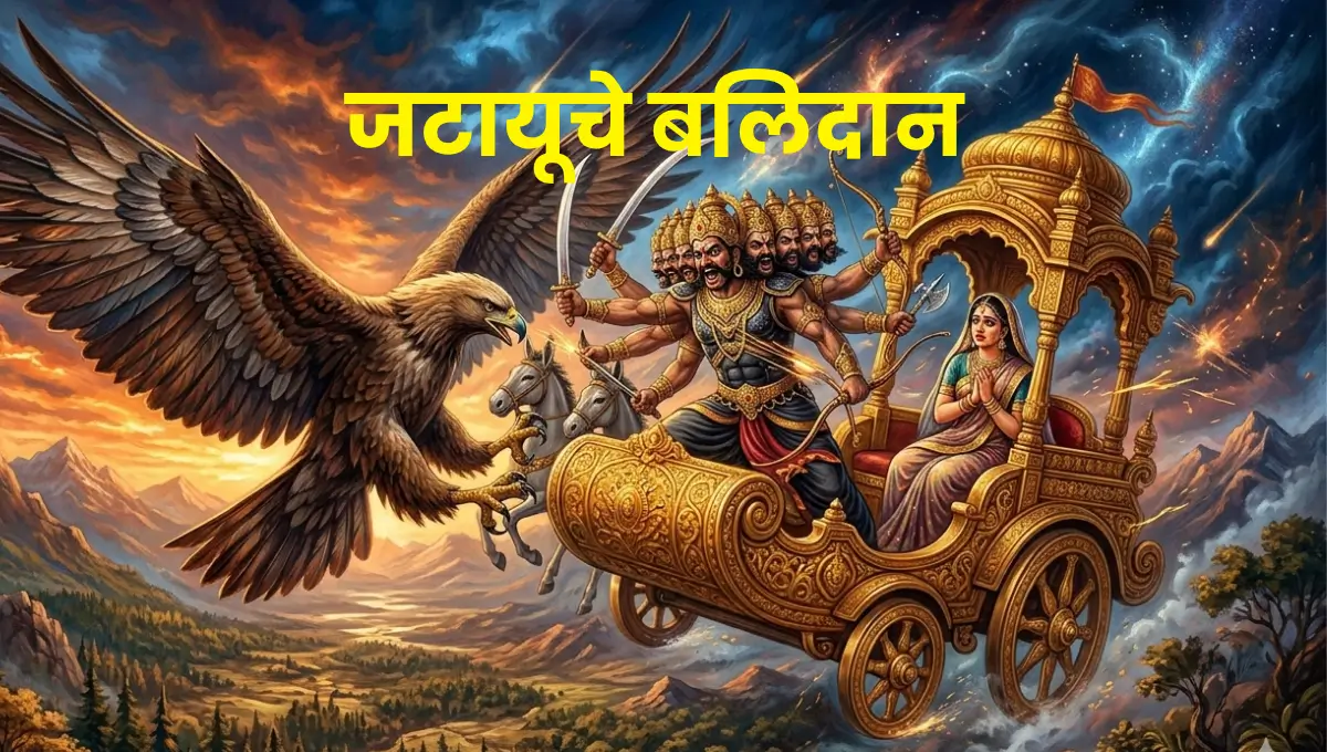 Jatayu’s Sacrifice – An Inspiring Ramayana Story of Duty, Courage and Devotion | जटायूचे बलिदान – कर्तव्य, धैर्य आणि भक्तीची प्रेरणादायी रामायण कथा