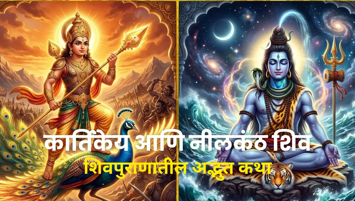 Kartikeya and Neelkanth Shiva Story in Marathi | कार्तिकेय कथा आणि नीलकंठ शिव – समुद्र मंथनातील अद्भुत रहस्य
