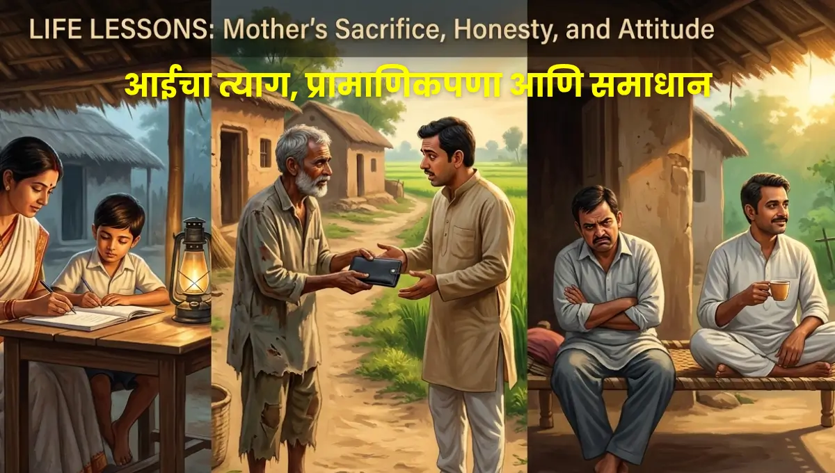 Mother’s Sacrifice, Honesty and Contentment – 3 Inspirational Life Lessons Stories | आईचा त्याग, प्रामाणिकपणा आणि समाधान – जीवन बदलणाऱ्या 3 प्रेरणादायी कथा