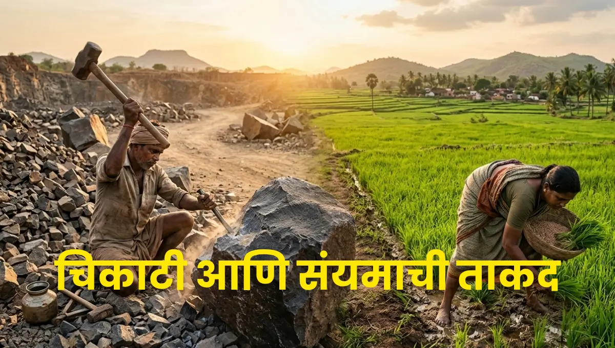 Power of Persistence and Patience – Inspirational Stories of the Stone Breaker and the Farmer | चिकाटी आणि संयमाची ताकद – दगड फोडणारा माणूस आणि शेतकरी-बियाण्याची प्रेरणादायी कथा