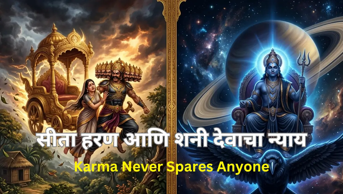 Powerful Ramayana & Hindu Stories : Sita Haran and Shani Dev’s Divine Justice | सीता हरण आणि शनी देवाचा न्याय