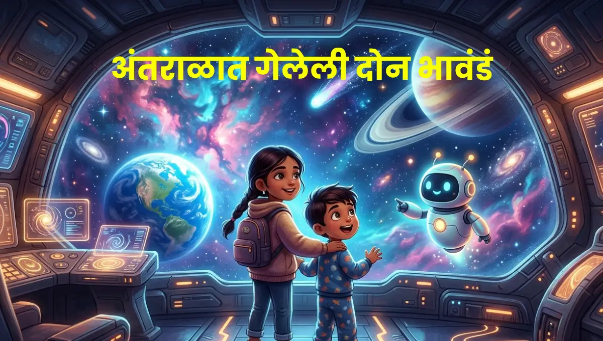 2 Siblings' Amazing Space Adventure – A Magical Bedtime Story for Kids | अंतराळात गेलेली दोन भावंडं – मुलांसाठी रोमांचक आणि जादुई झोपण्यापूर्वीची गोष्ट