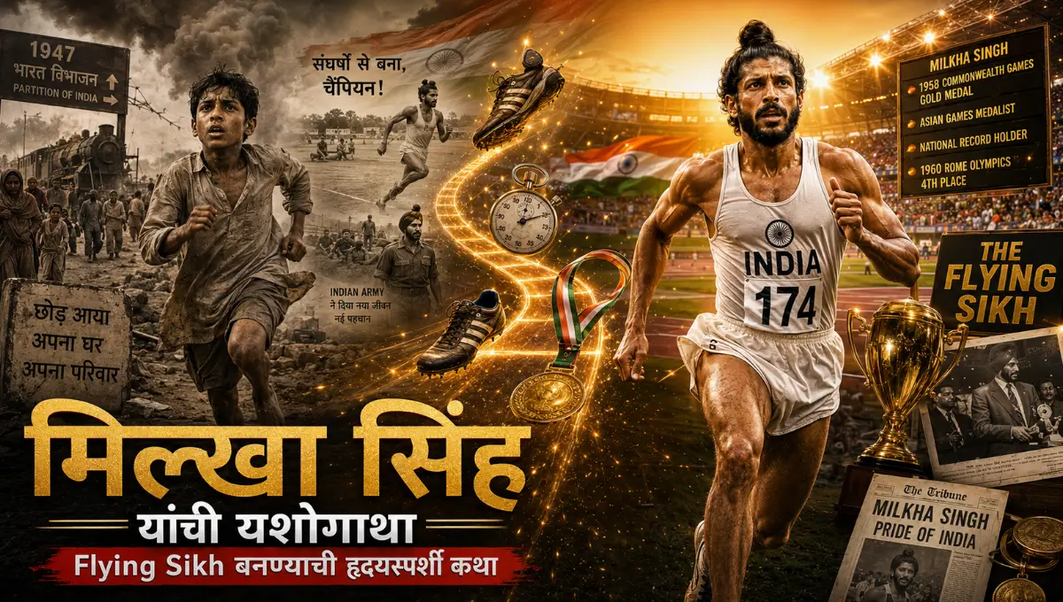 Milkha Singh Success Story : The Heart-Touching Journey of the Flying Sikh | मिल्खा सिंह यांची यशोगाथा : Flying Sikh बनण्याची हृदयस्पर्शी कथा