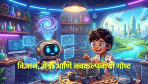 The AI Friend and the Young Scientist – A Magical Science Bedtime Story for Kids | AI मित्र आणि छोटा वैज्ञानिक – विज्ञान, मैत्री आणि कल्पनाशक्तीची सुंदर गोष्ट