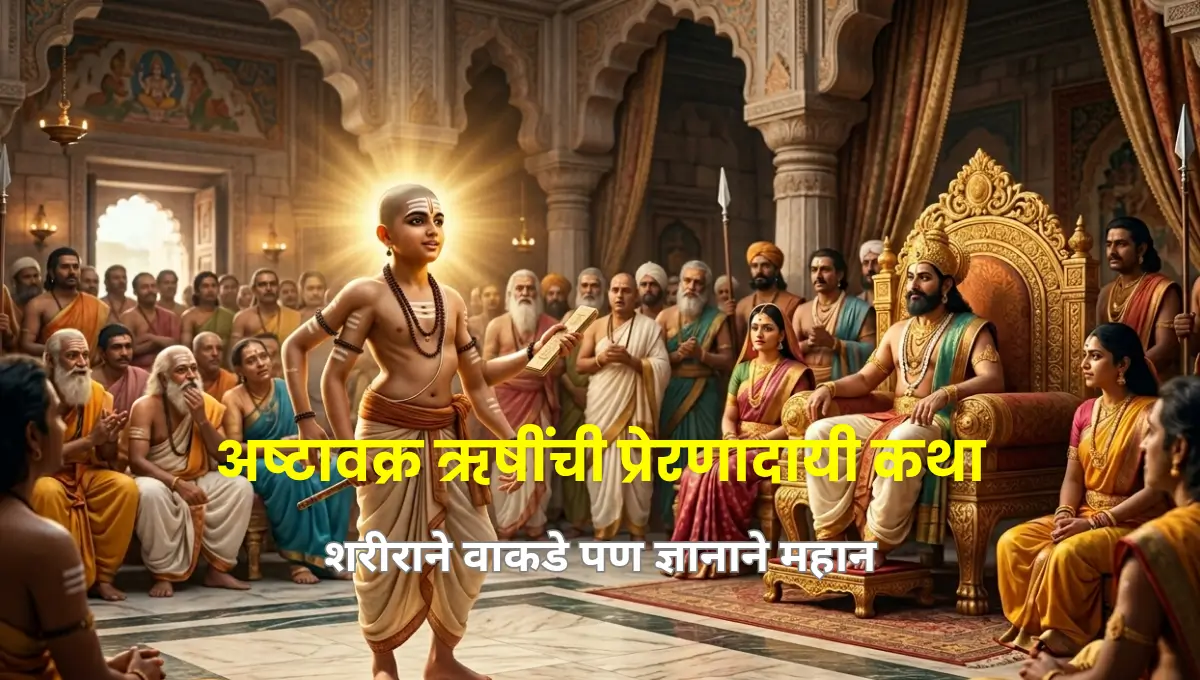 The Inspiring Story of Sage Ashtavakra : How Wisdom Defeated Appearance | अष्टावक्र ऋषींची प्रेरणादायी कथा : शरीराने वाकडे पण ज्ञानाने महान