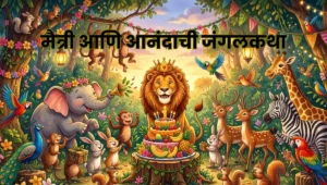 The Lion's Birthday Celebration – A Heartwarming Bedtime Story for Kids | सिंहाचा वाढदिवस – मैत्री, आनंद आणि एकतेची सुंदर जंगलकथा