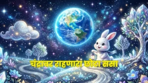 The Little Rabbit Who Lived on the Moon – A Magical Bedtime Story for Kids | चंद्रावर राहणारा छोटा ससा – मुलांसाठी जादुई झोपण्यापूर्वीची सुंदर गोष्ट