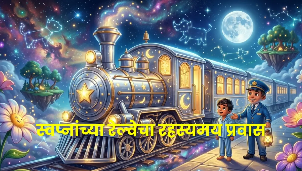The Mysterious Journey of the Dream Train – A Magical Bedtime Story for Kids | स्वप्नांच्या रेल्वेचा रहस्यमय प्रवास – मुलांसाठी जादुई झोपण्यापूर्वीची सुंदर गोष्ट