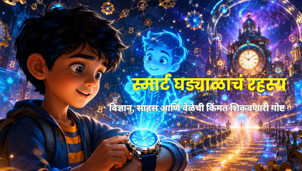 The Mystery of the Smart Watch – A Magical Bedtime Story for Kids | स्मार्ट घड्याळाचं रहस्य – विज्ञान, साहस आणि वेळेची किंमत शिकवणारी गोष्ट
